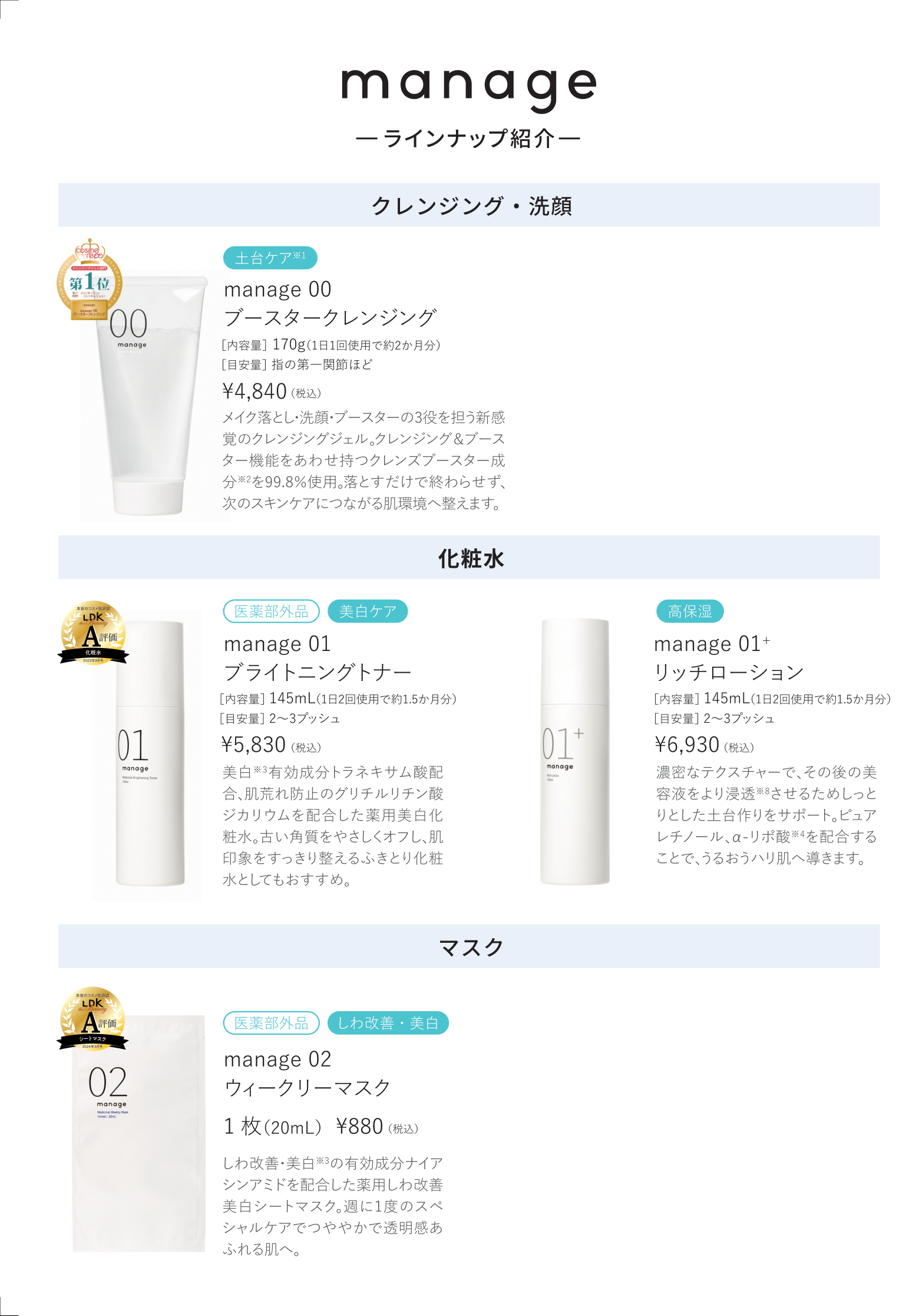 manage ブランドブック ページ6